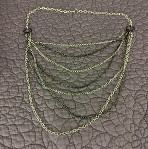 Multi-strand chain necklace